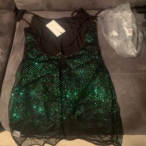Metallic sequin cami minidress size medium $40 OBO